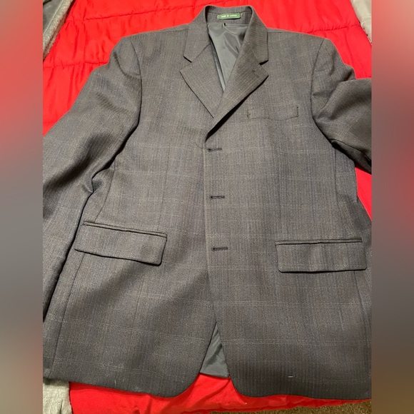 Men’s Ralph Lauren Wool Sport Coat / Blazer size 42R color dark grey. - Picture 7 of 11